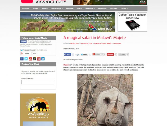 A magical safari in Malawi’s Majete
